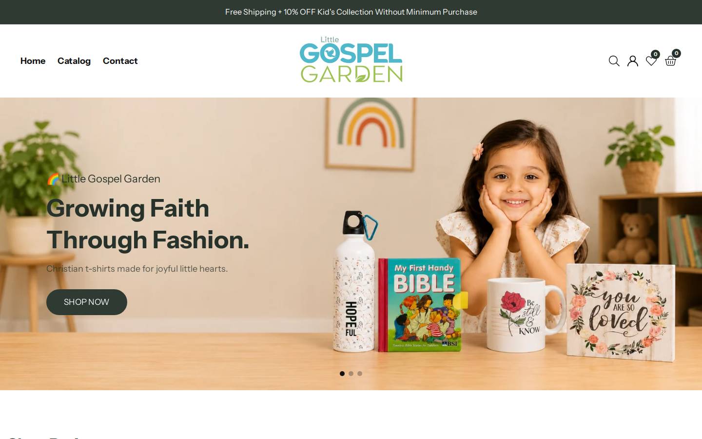 littlegospelgarden.com homepage screenshot