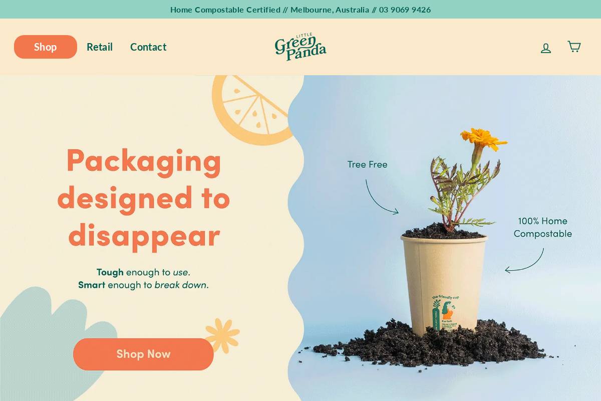 littlegreenpanda.com homepage screenshot