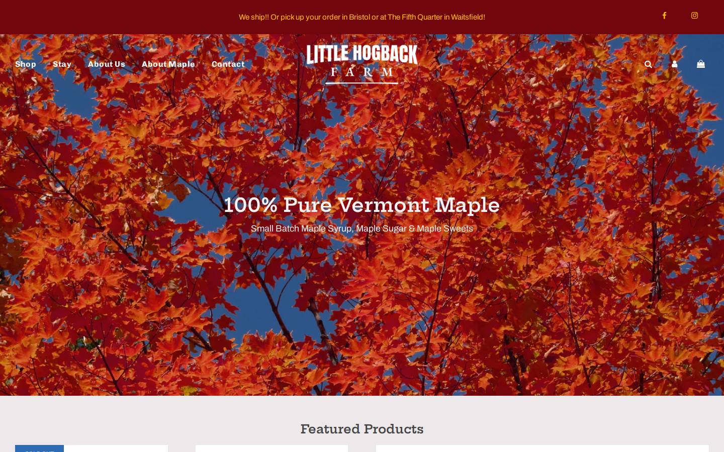 littlehogbackfarm.com homepage screenshot