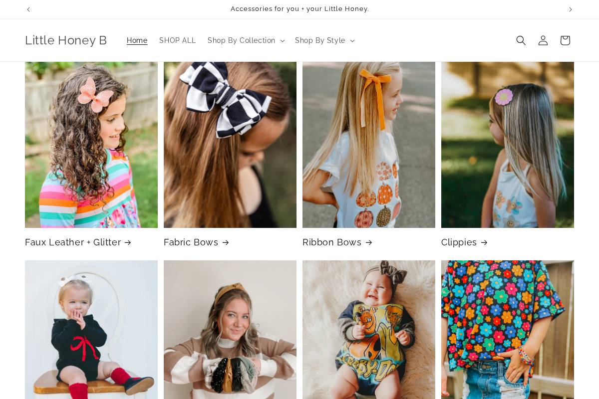 littlehoneyb.com homepage screenshot