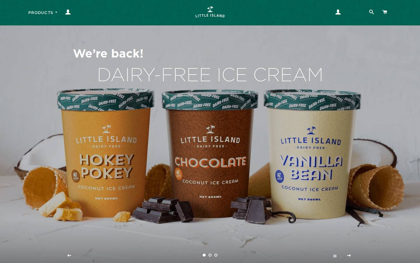 littleislandcreamery.com homepage screenshot
