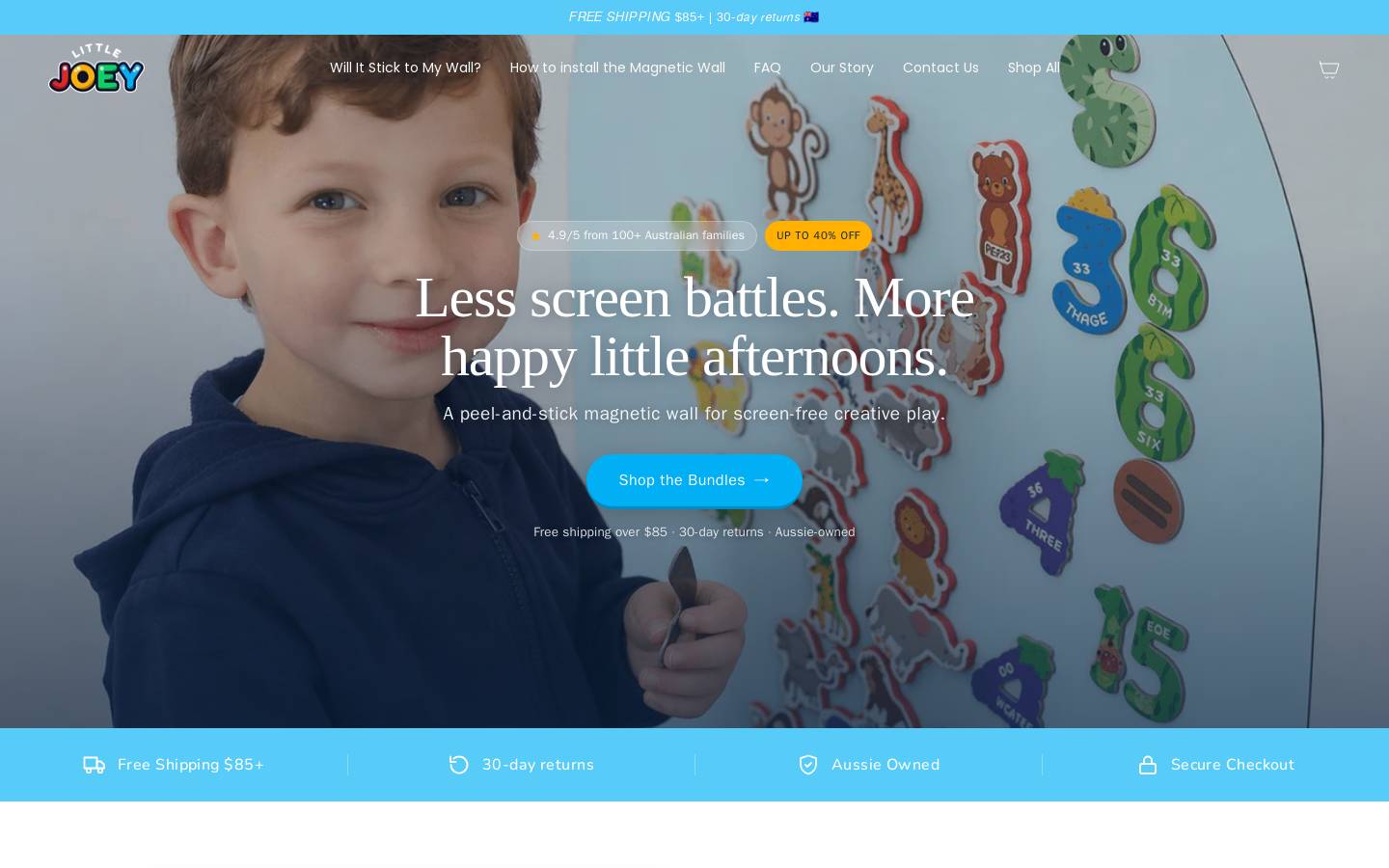 littlejoeystore.com homepage screenshot