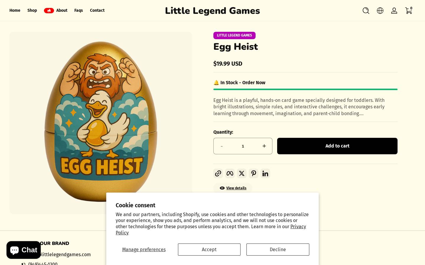 littlelegendgames.com homepage screenshot