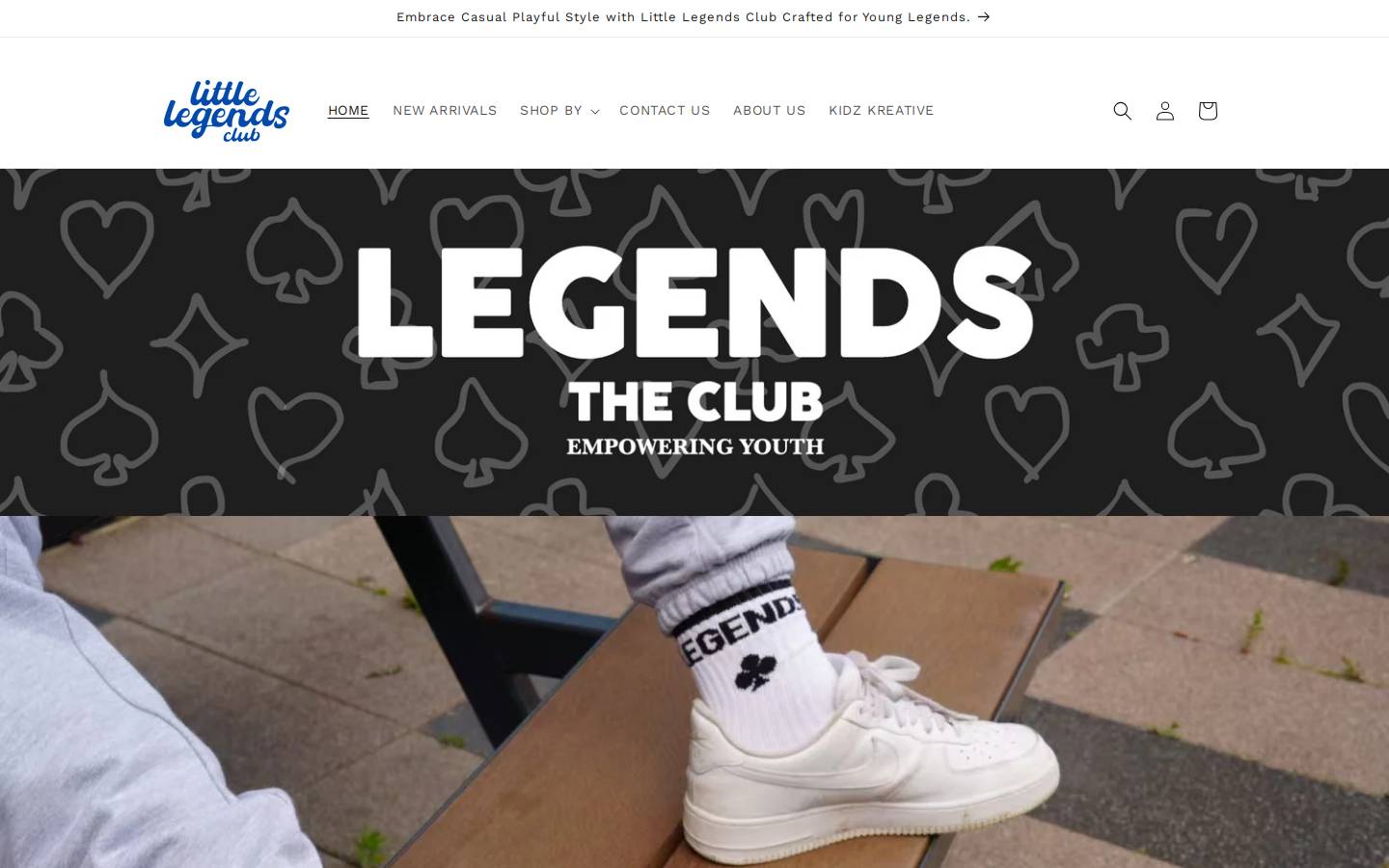 littlelegendsclub.com homepage screenshot