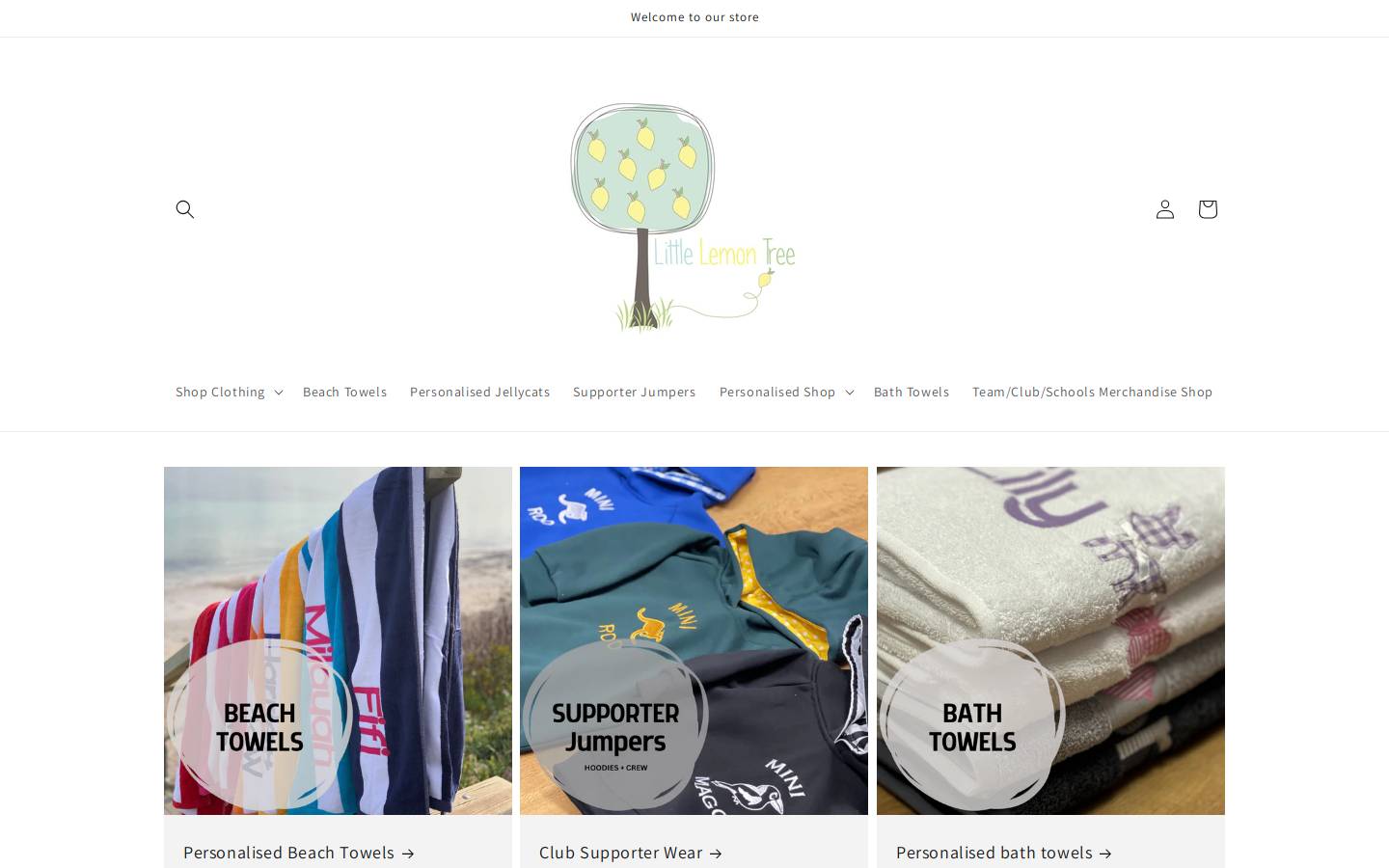 littlelemontree.com.au homepage screenshot