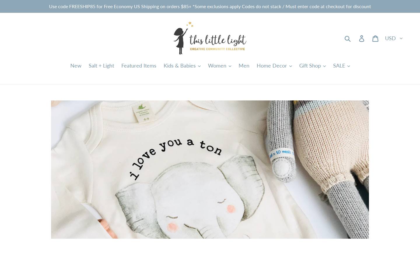 littlelightcollective.com homepage screenshot