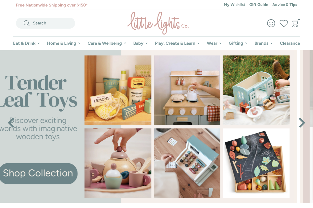 littlelightsco.co.nz homepage screenshot