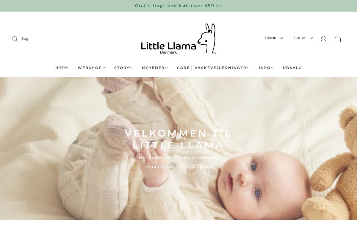 Little Llama homepage screenshot