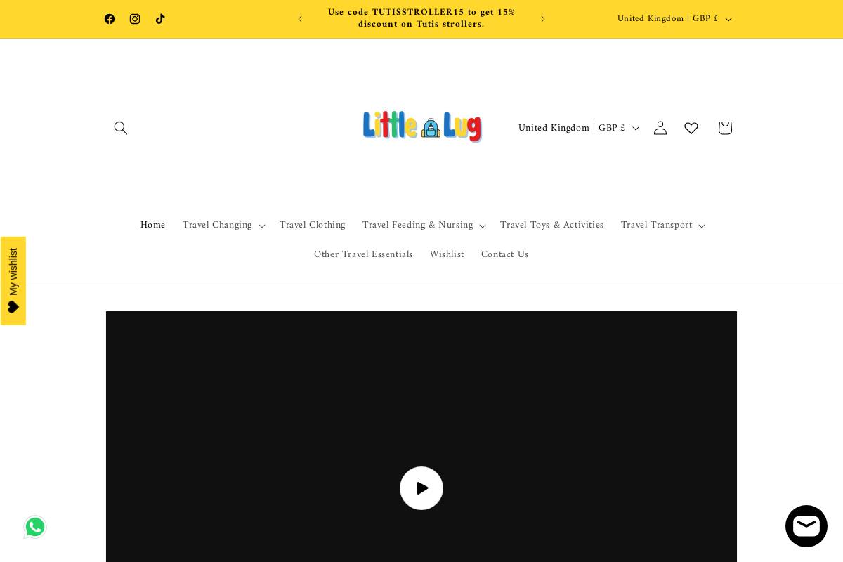 Littlelug homepage screenshot