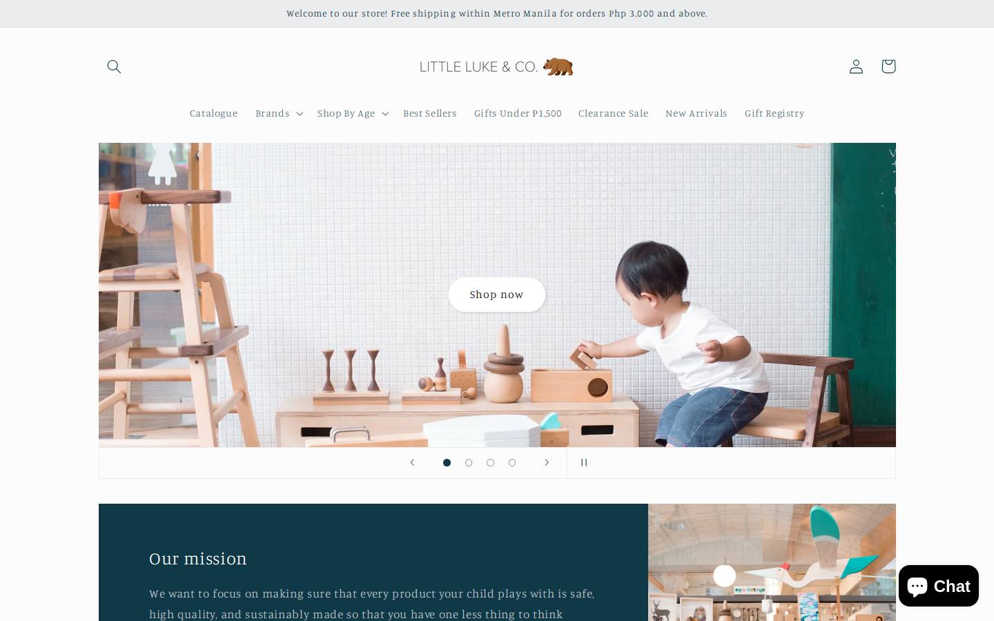 littlelukeandco.com homepage screenshot