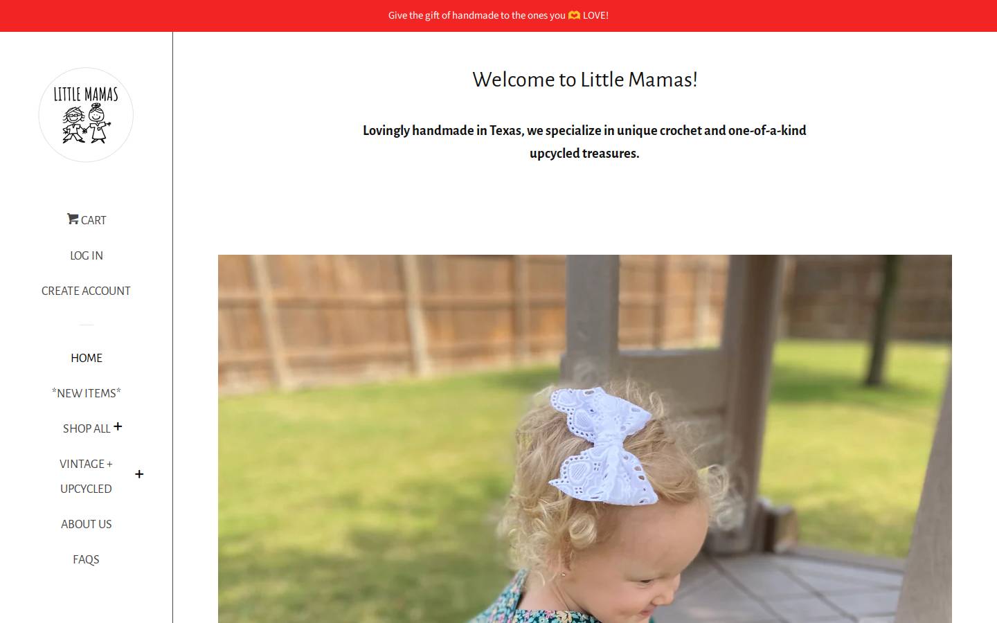 littlemamastx.com homepage screenshot