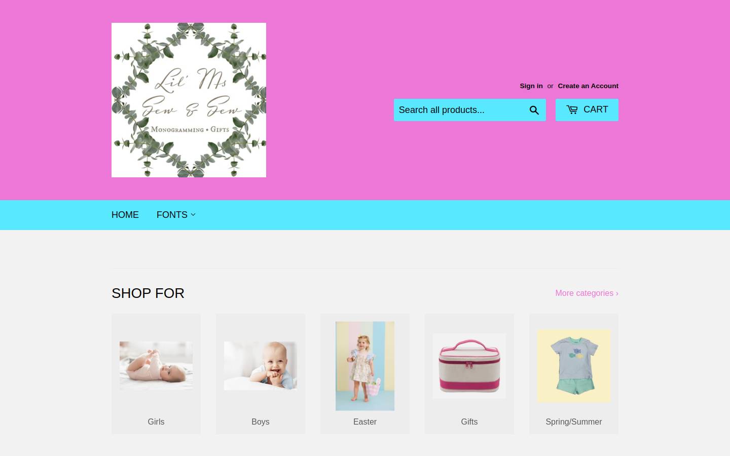 littlemisssewandsewms.com homepage screenshot