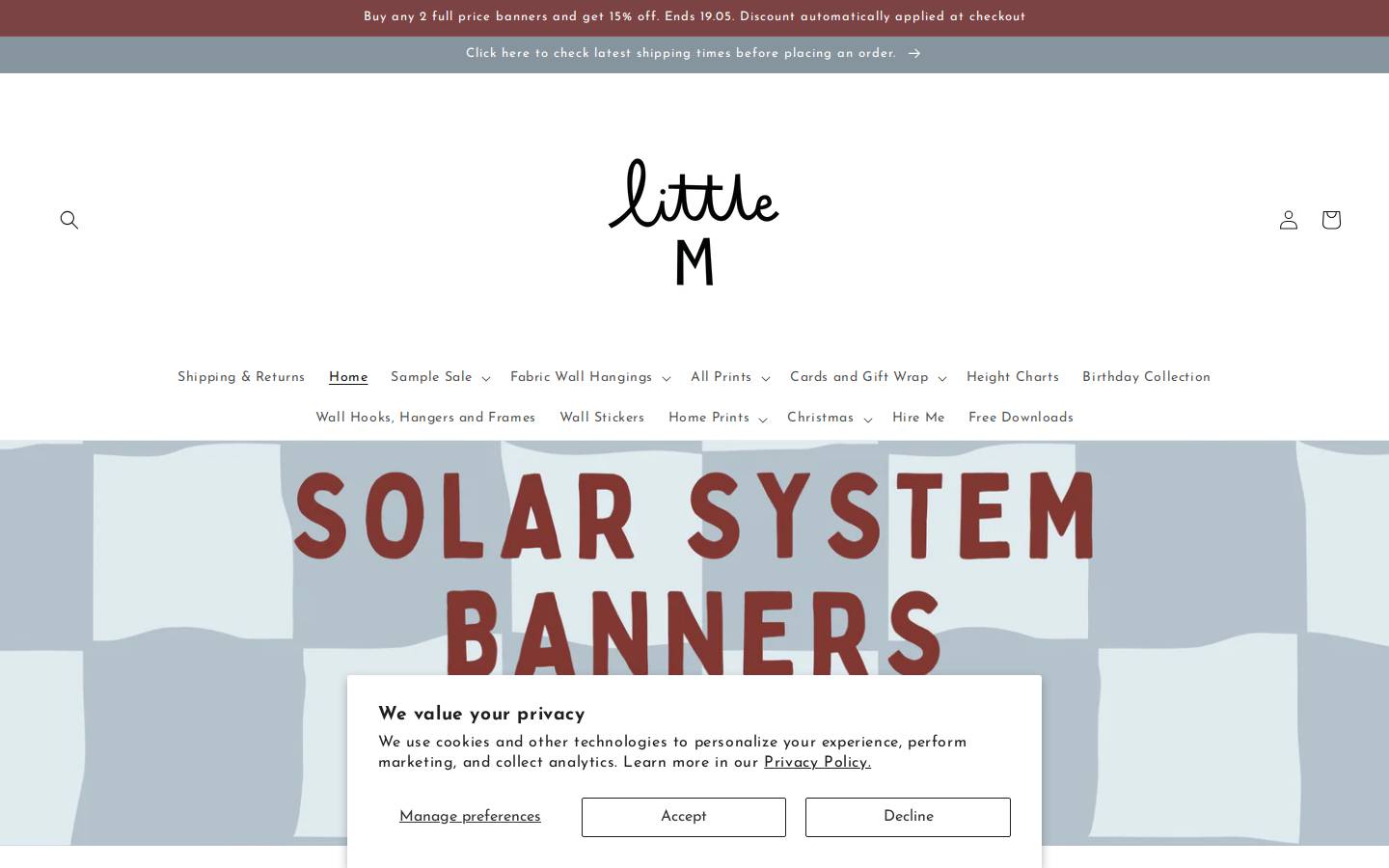 littlempapergoods.com homepage screenshot