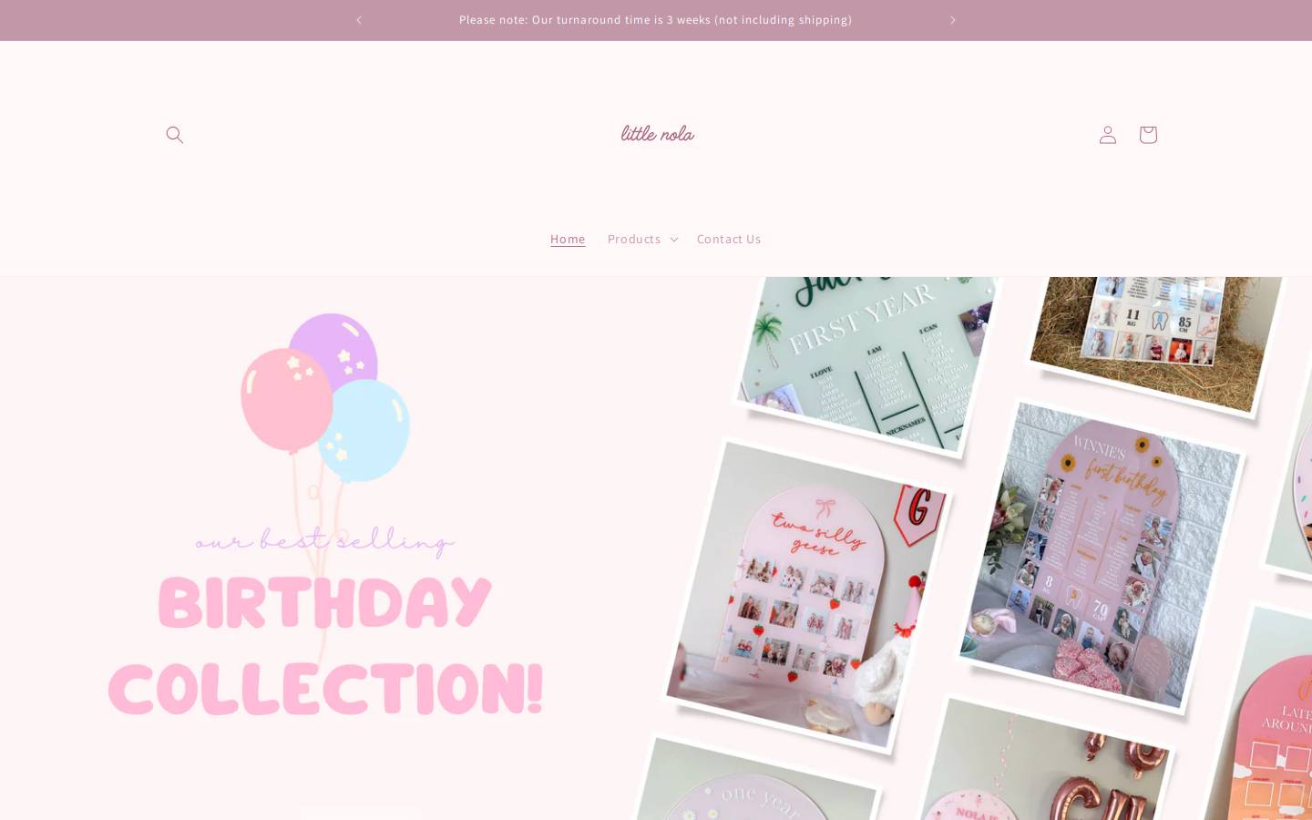 littlenola.co.nz homepage screenshot