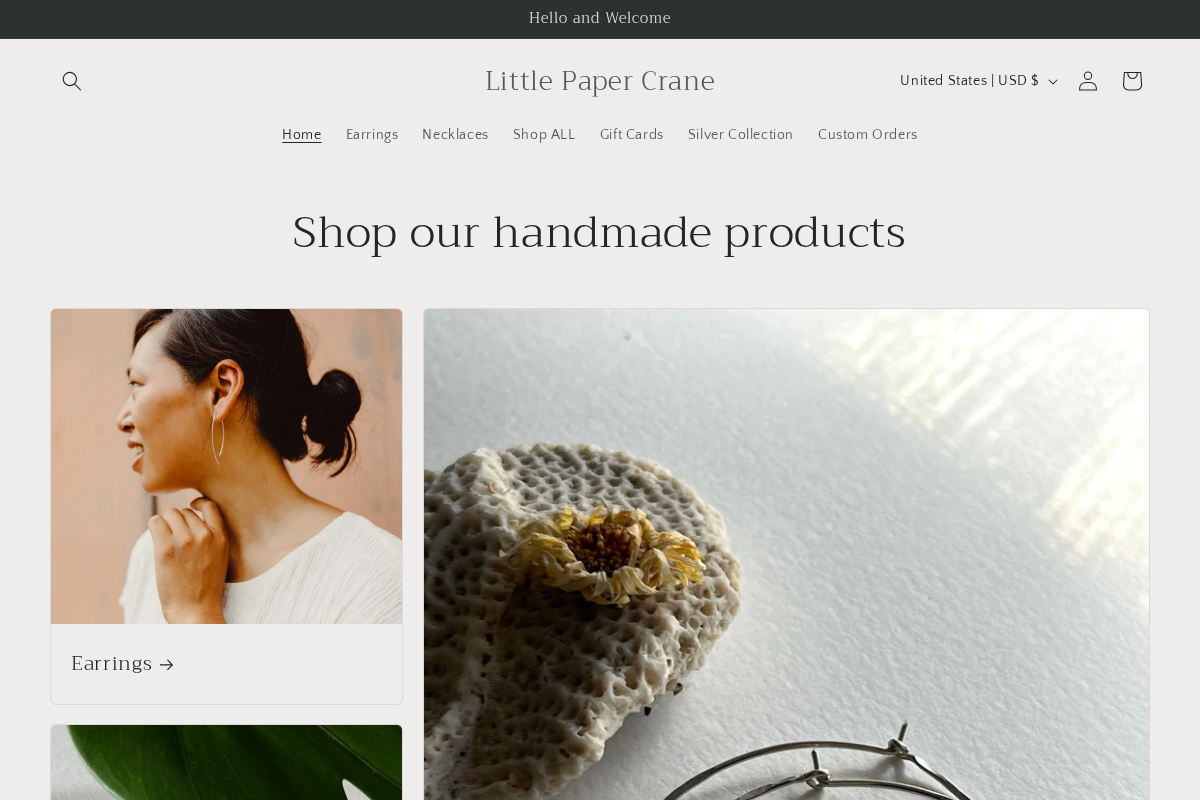 Little Paper Crane homepage screenshot