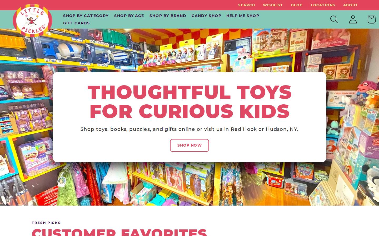 littlepickles.com homepage screenshot