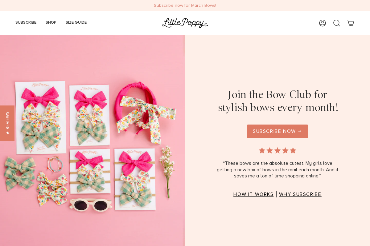 littlepoppyco.com homepage screenshot