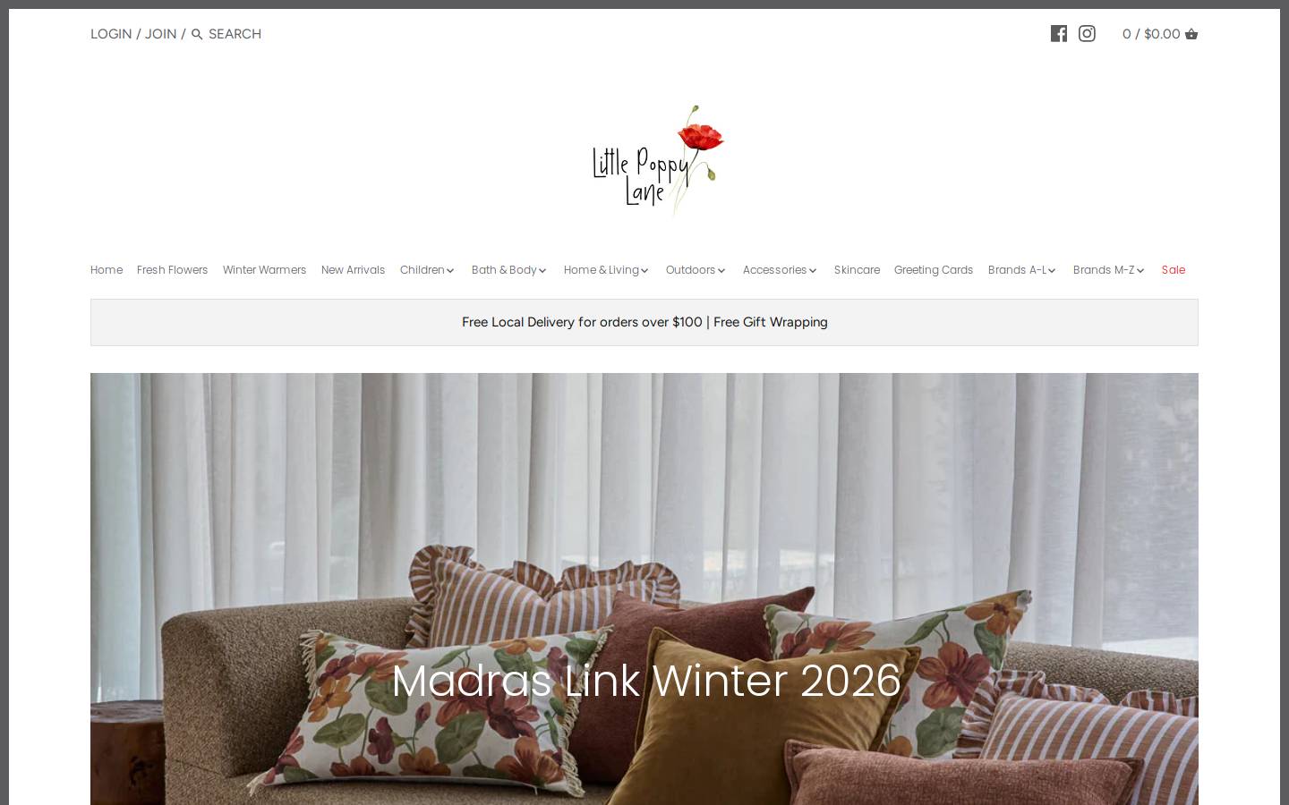 littlepoppylane.com.au homepage screenshot