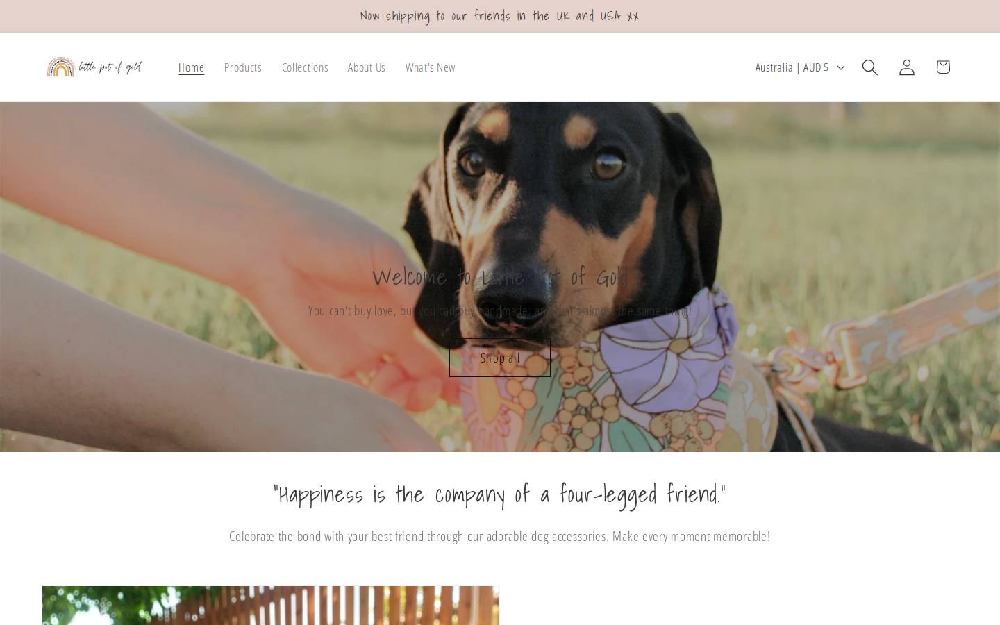 littlepotofgold.com.au homepage screenshot