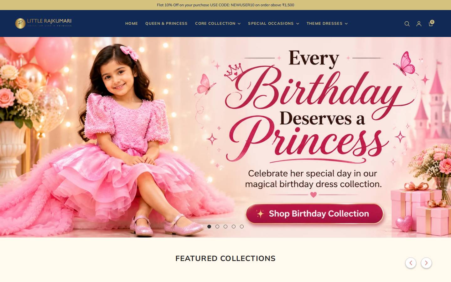 littlerajkumari.com homepage screenshot