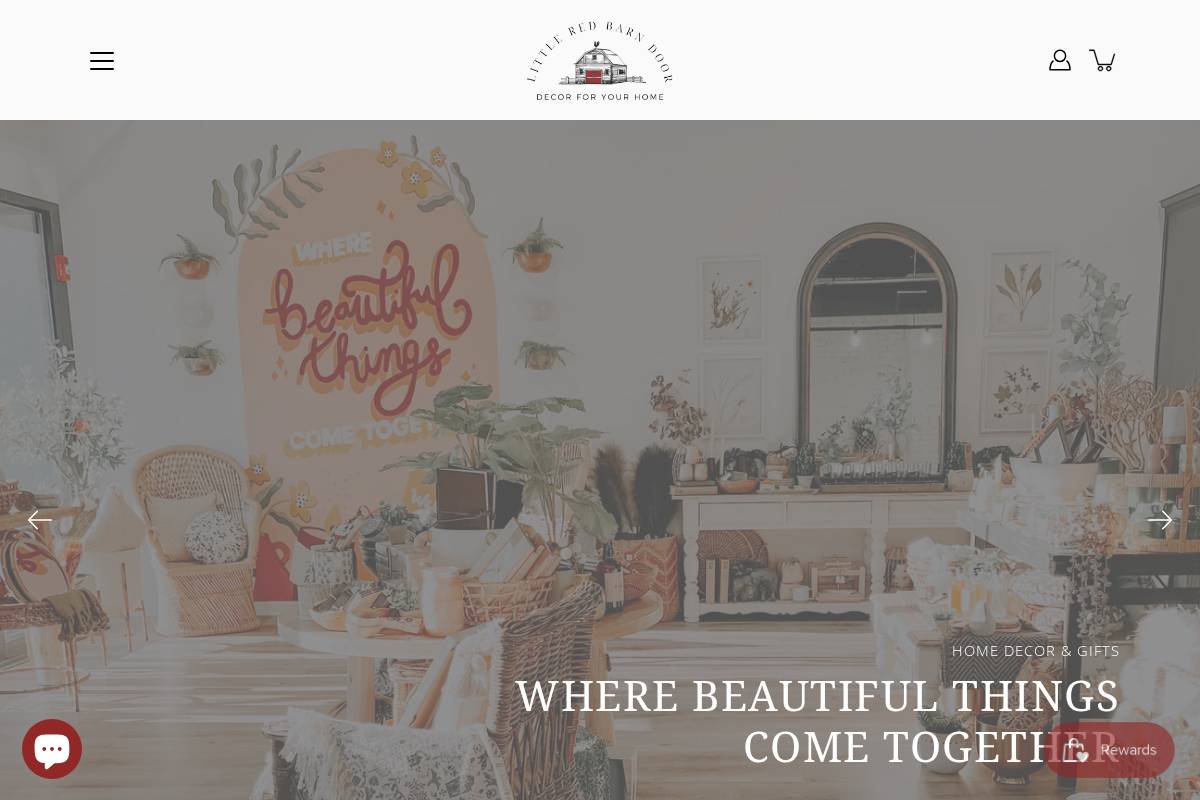 littleredbarndoor.com homepage screenshot