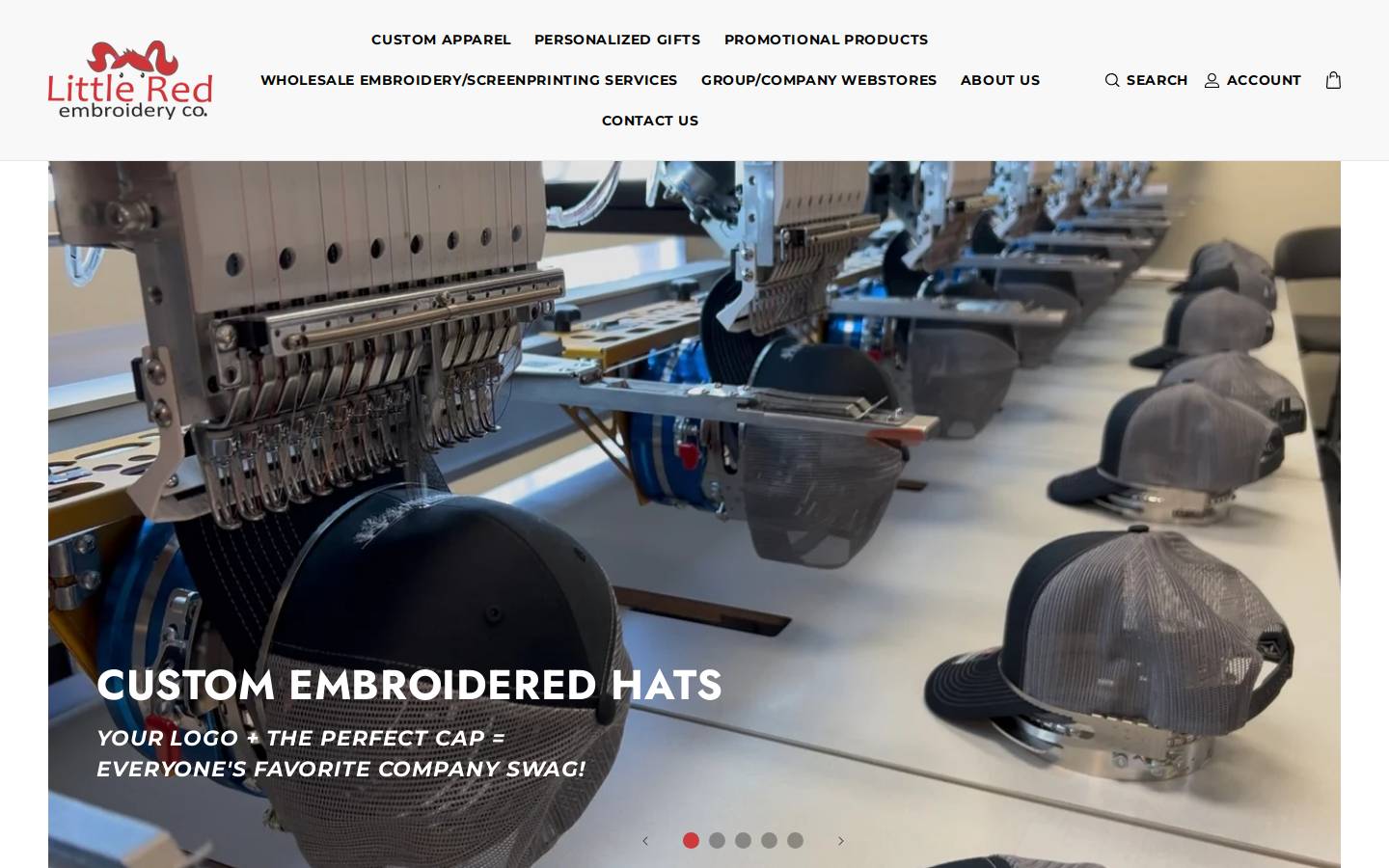 littleredemb.com homepage screenshot