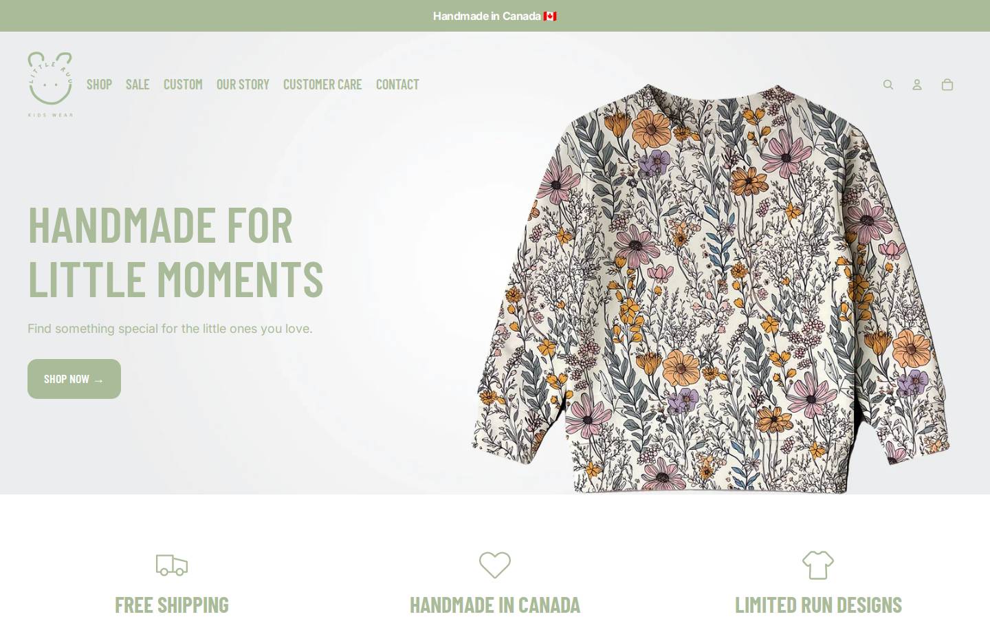 littleruu.com homepage screenshot