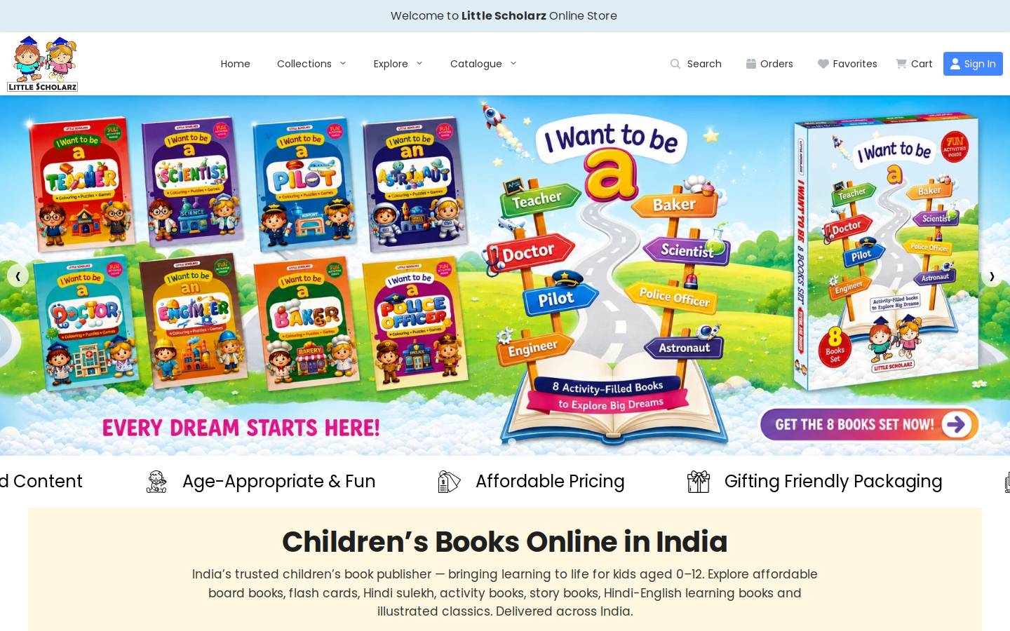 littlescholarz.com homepage screenshot