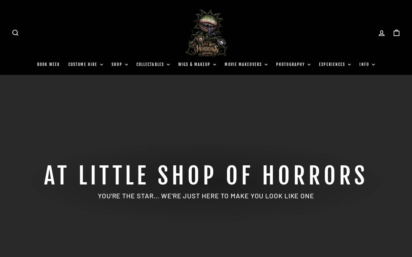 littleshopofhorrors.com.au homepage screenshot