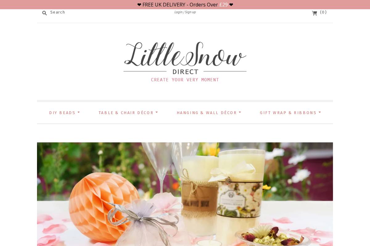 littlesnowdirect.co.uk homepage screenshot