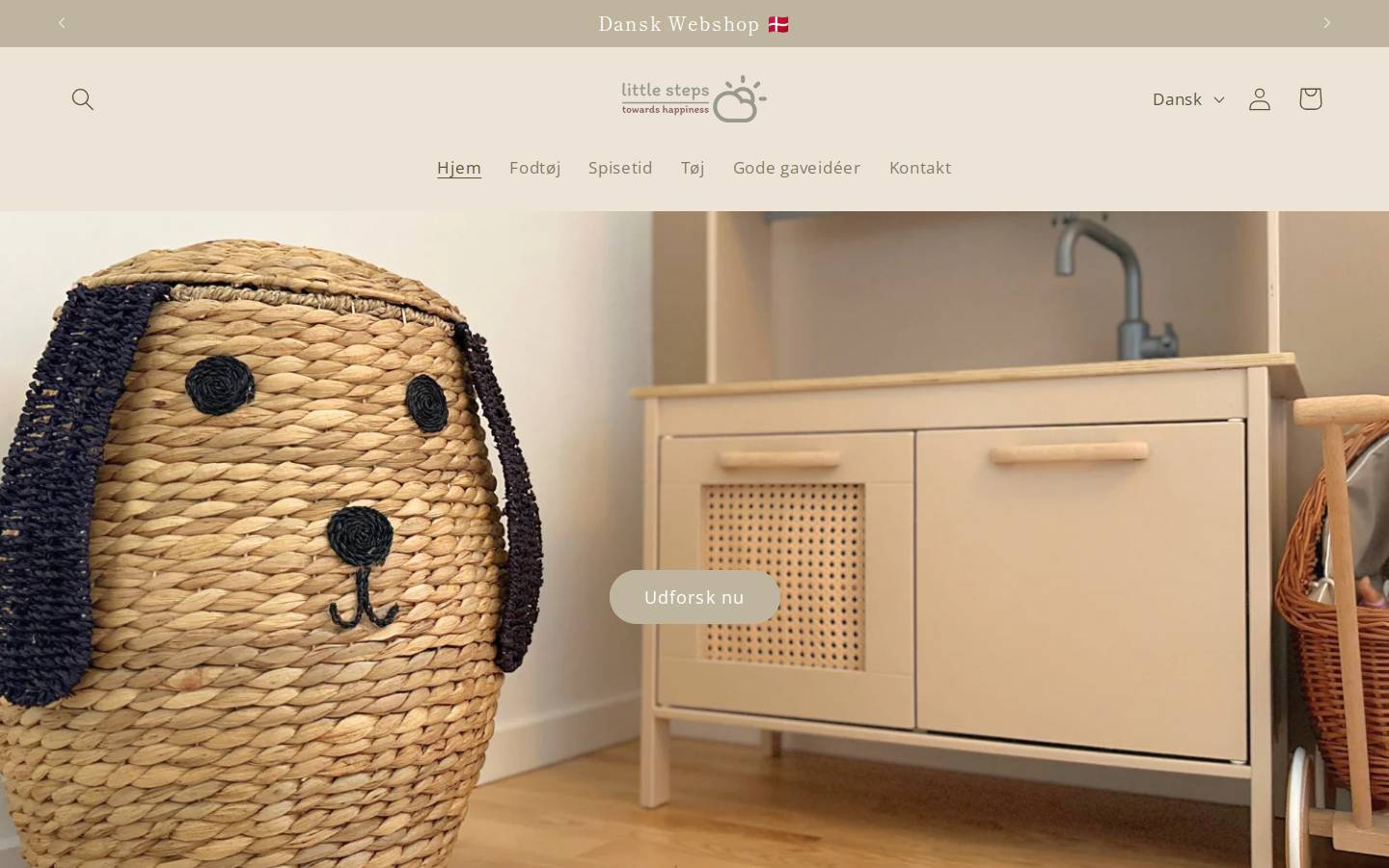 Little Steps homepage screenshot