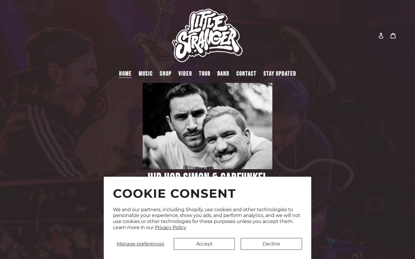 littlestrangermusic.com homepage screenshot