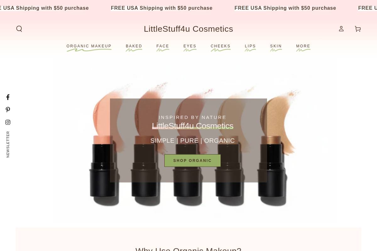 Littlestuff4u Minerals homepage screenshot