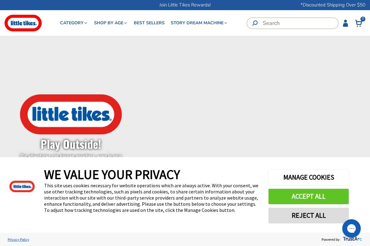 Little Tikes homepage screenshot