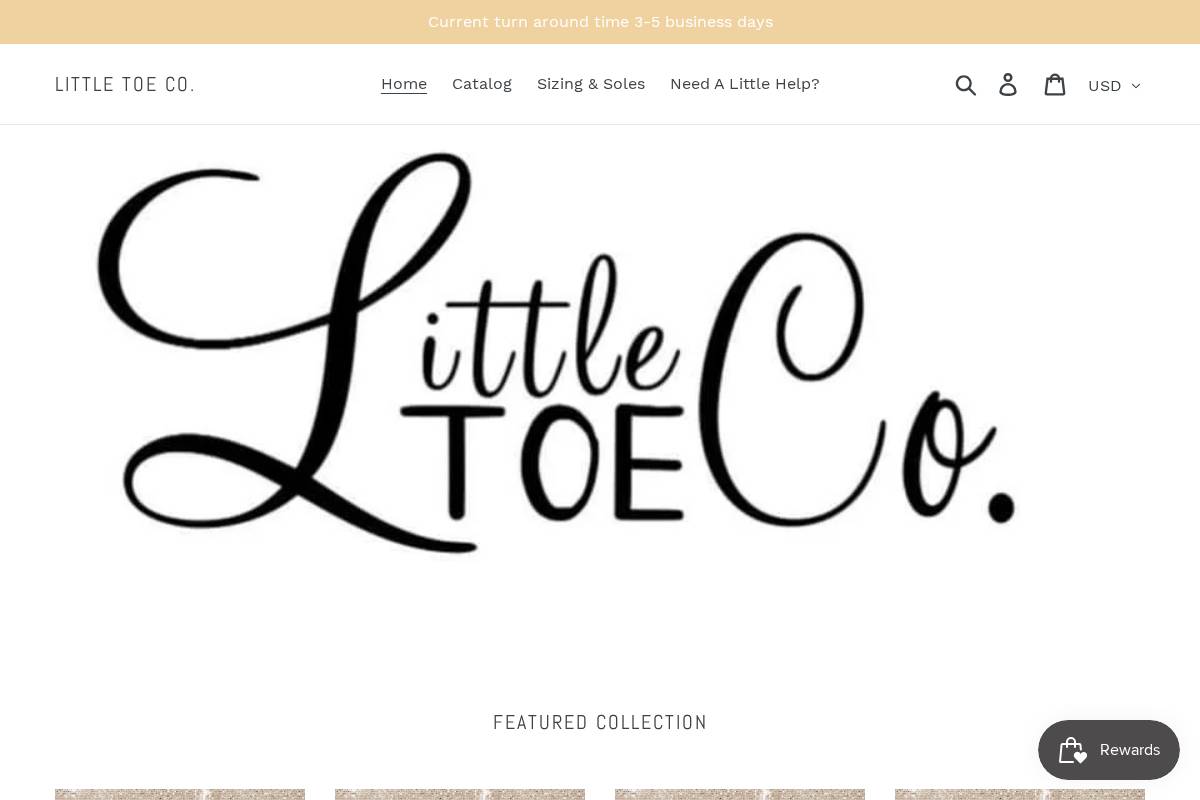 littletoeco.com homepage screenshot