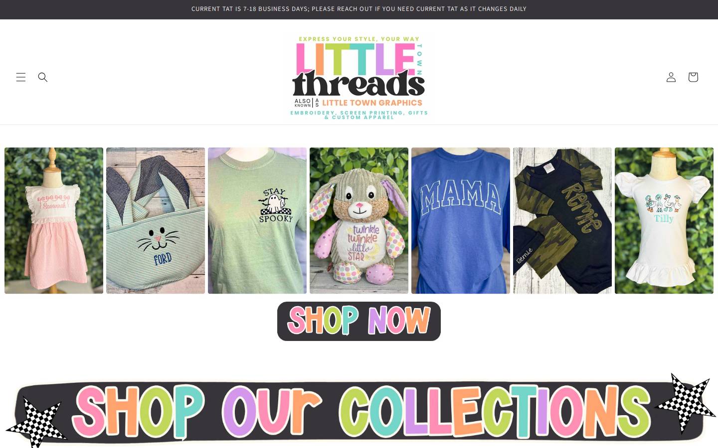 littletowngraphics.com homepage screenshot