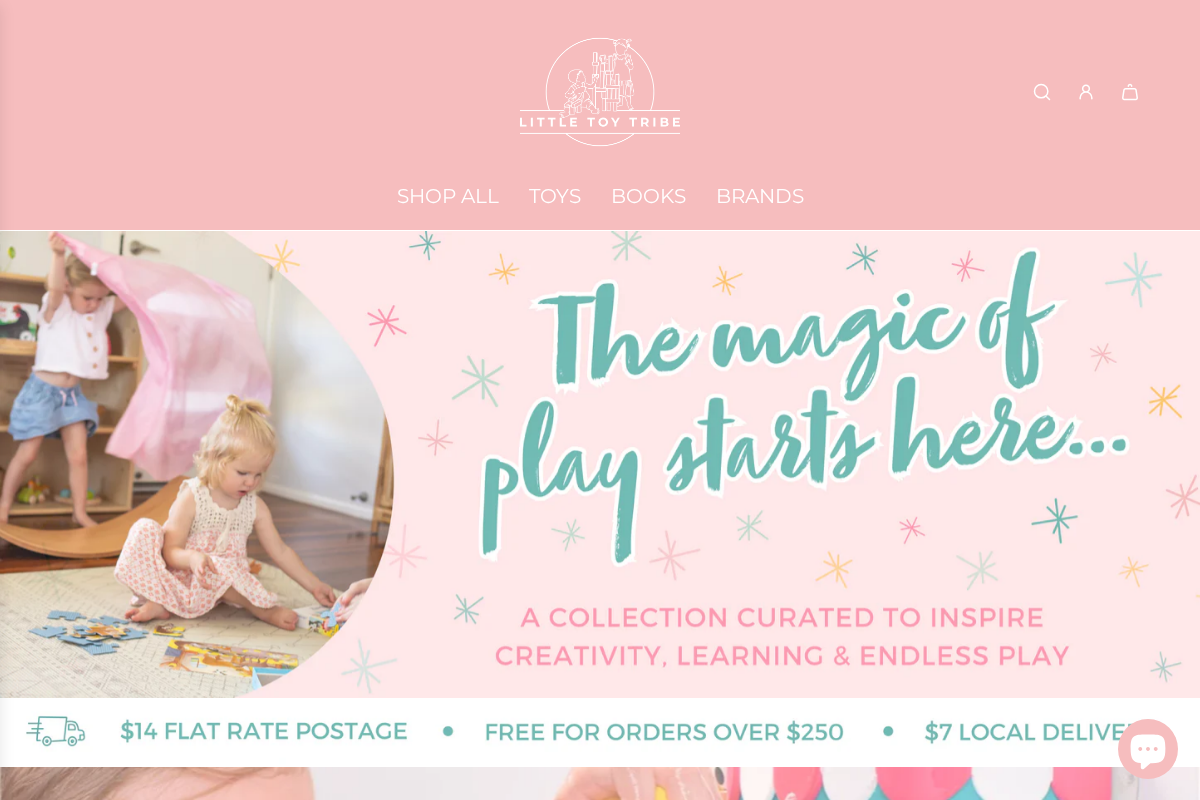 Little Toy Tribe homepage screenshot