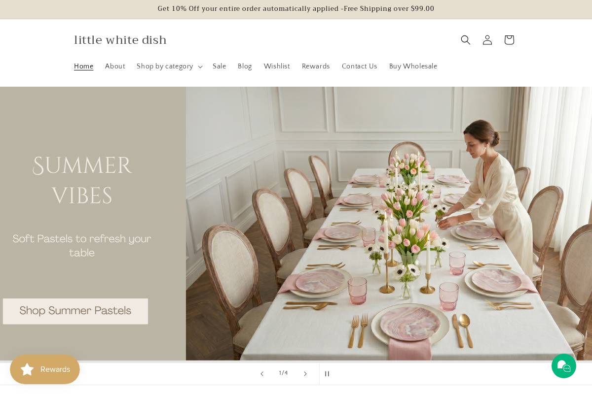 littlewhitedish.com homepage screenshot