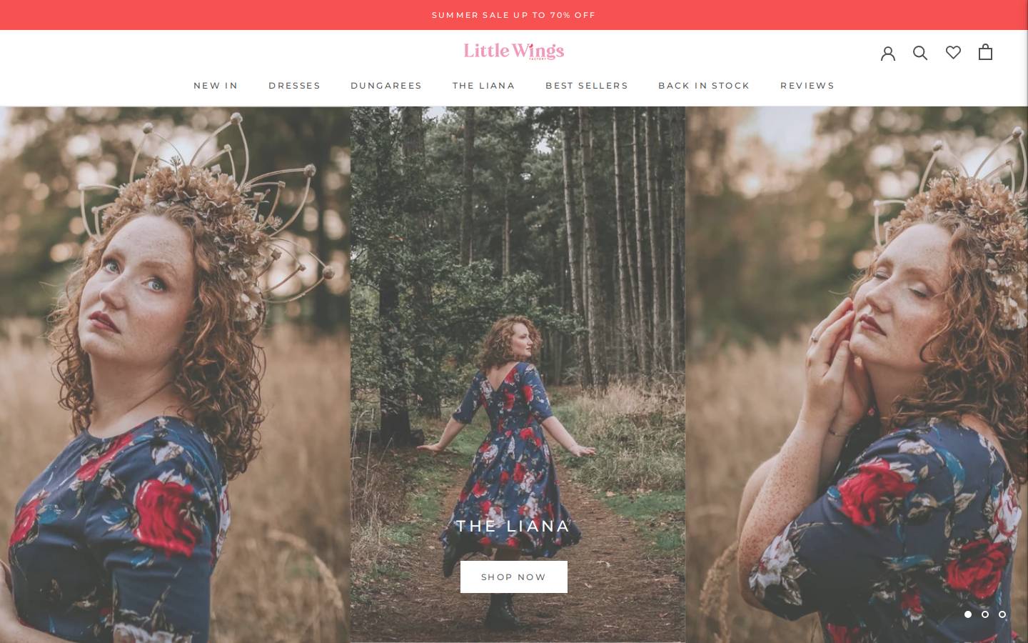 Little Wings Factory homepage screenshot