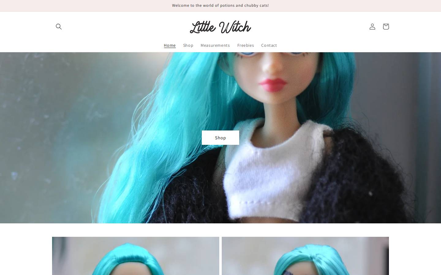 littlewitchdoll.com homepage screenshot