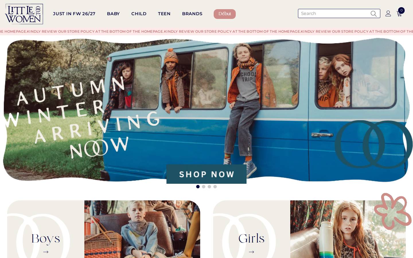 littlewomentoo.com homepage screenshot