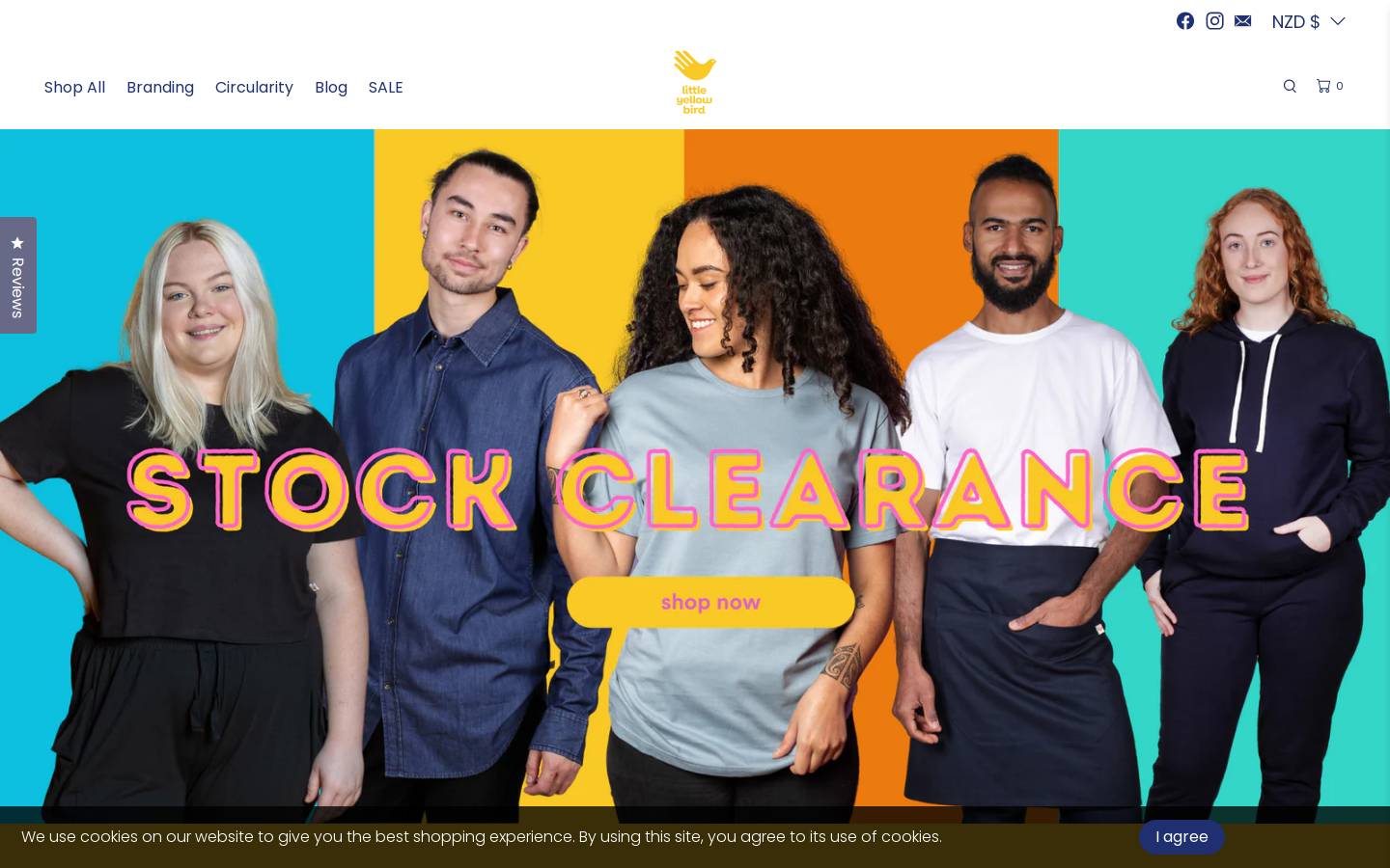 littleyellowbird.co.nz homepage screenshot