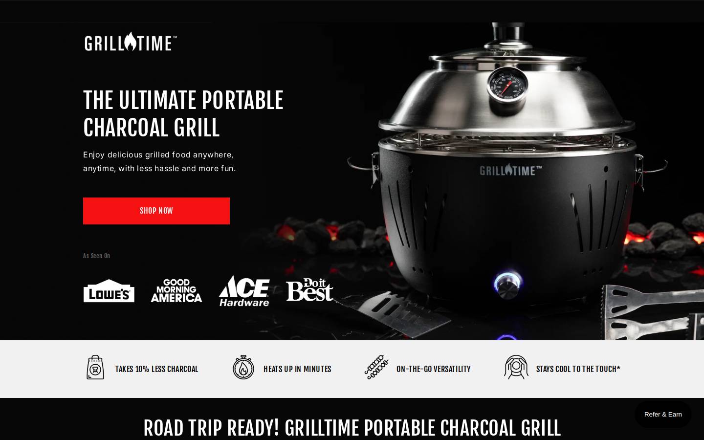 live2grill.com homepage screenshot
