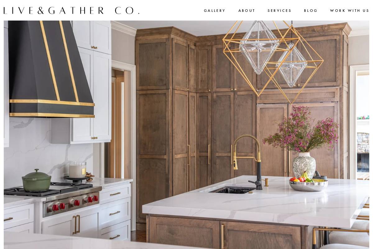 liveandgather.co homepage screenshot