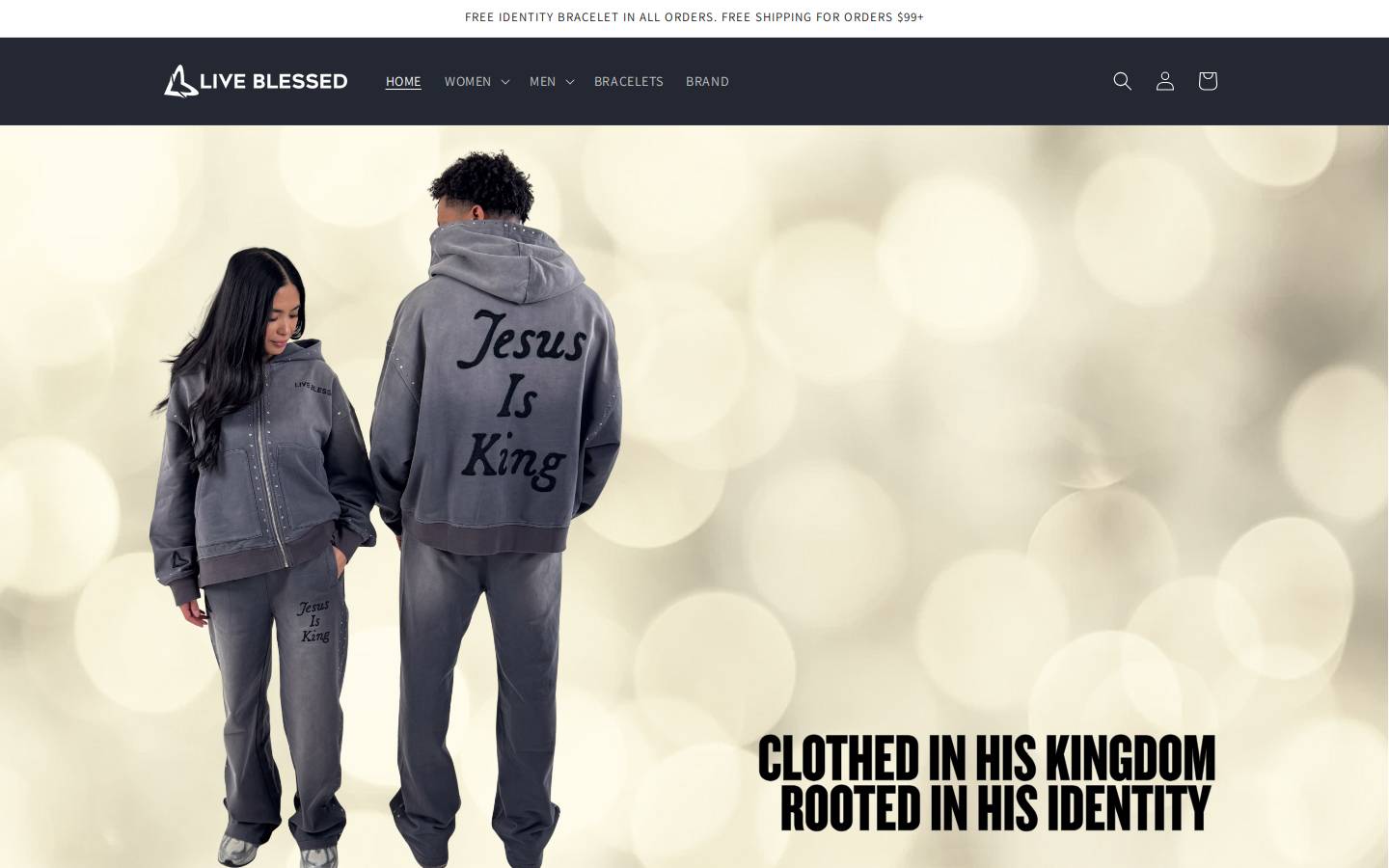 liveblessedlifestyle.com homepage screenshot