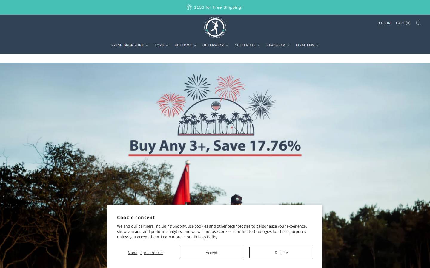 liveforevergolf.com homepage screenshot