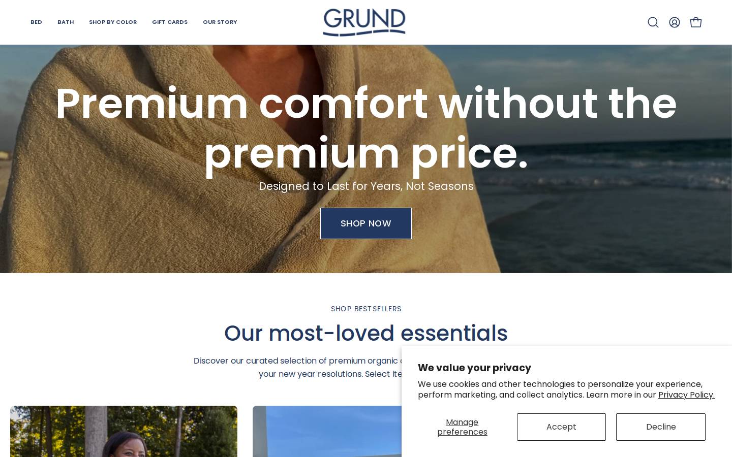 LIVE GRUND homepage screenshot