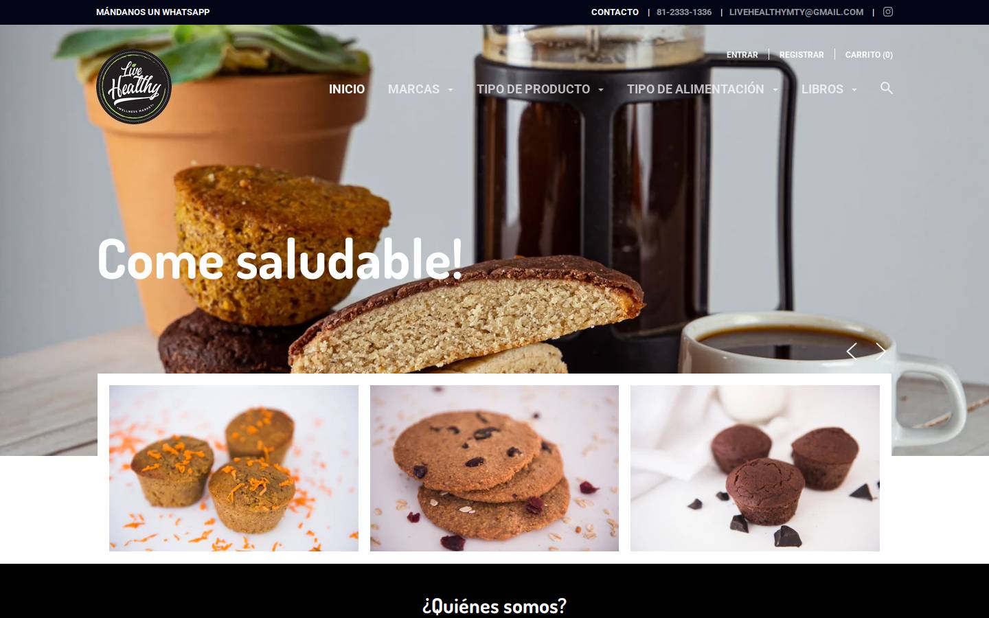 livehealthy.mx homepage screenshot