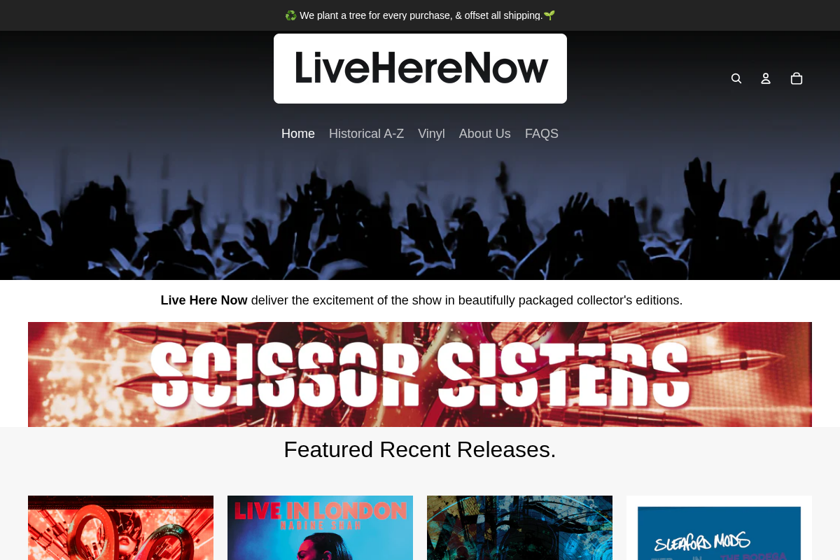 liveherenow.co.uk homepage screenshot