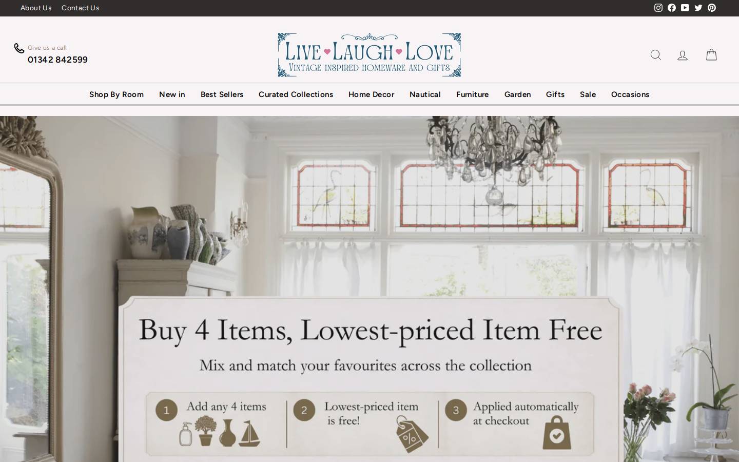 Live Laugh Love homepage screenshot